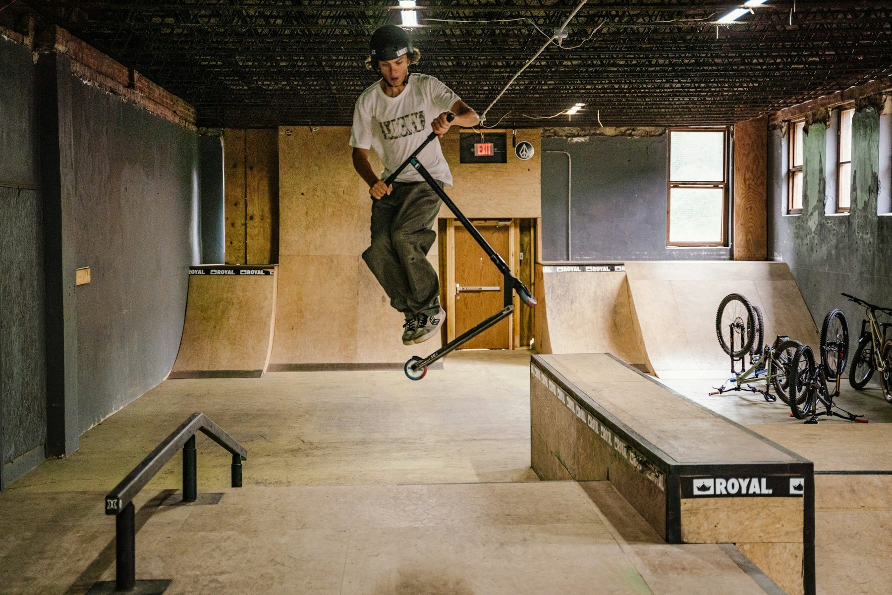 Basement Park Rail Scooter Bike Drop In — Camp ROYAL