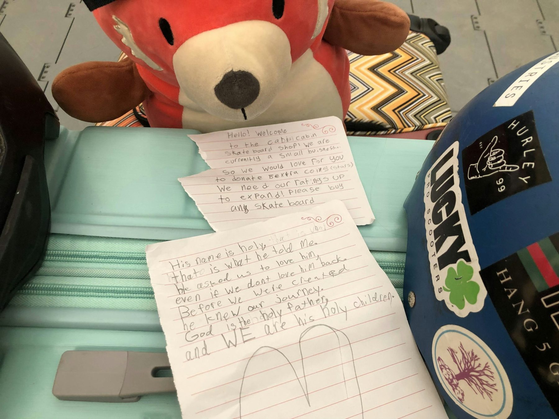 Letter Camp Cabin Skate Lucky — Camp ROYAL